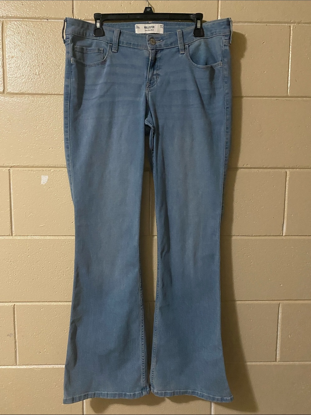 Hollister Light Wash Flare Jeans - Classic Blue